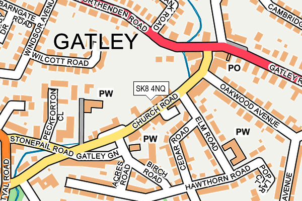 Map of GATLEY & HEATONS PHYSIOTHERAPY CLINICS LTD at local scale