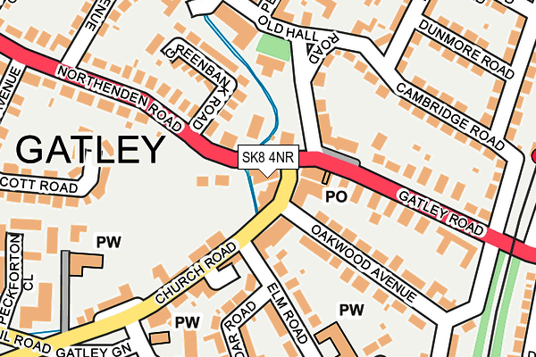 SK8 4NR map - OS OpenMap – Local (Ordnance Survey)