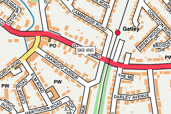 SK8 4NS map - OS OpenMap – Local (Ordnance Survey)