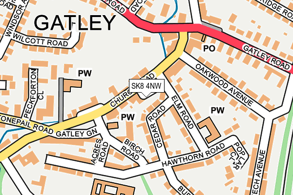 SK8 4NW map - OS OpenMap – Local (Ordnance Survey)