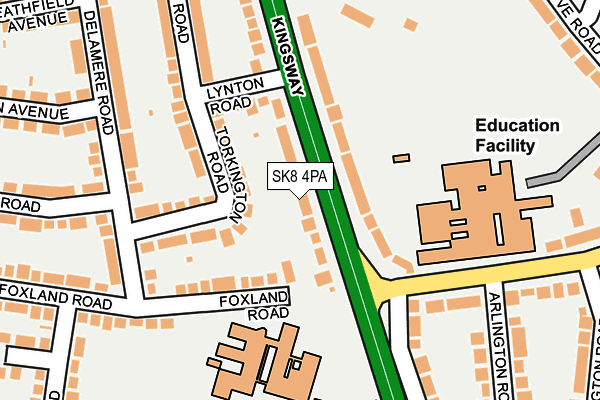 SK8 4PA map - OS OpenMap – Local (Ordnance Survey)