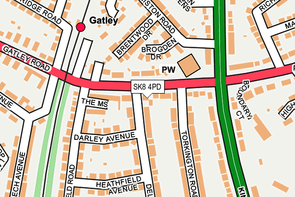 SK8 4PD map - OS OpenMap – Local (Ordnance Survey)