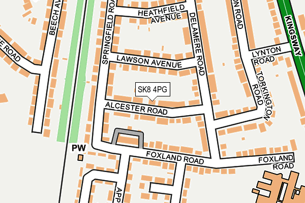SK8 4PG map - OS OpenMap – Local (Ordnance Survey)