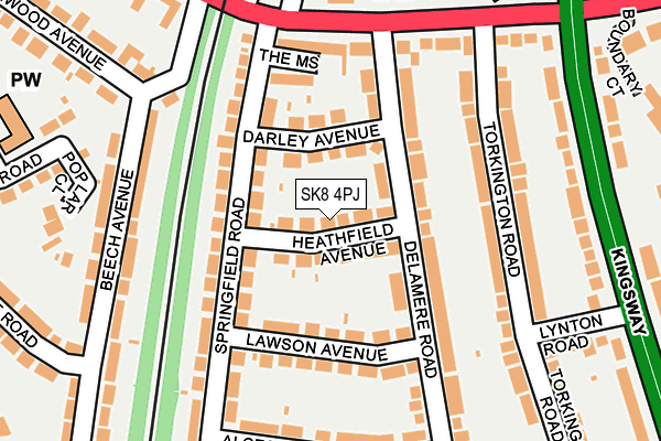 SK8 4PJ map - OS OpenMap – Local (Ordnance Survey)