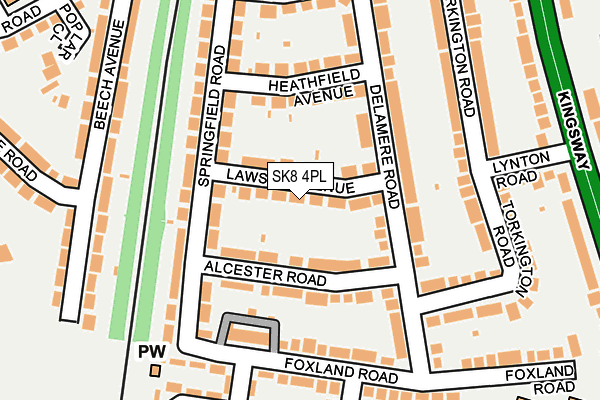 SK8 4PL map - OS OpenMap – Local (Ordnance Survey)