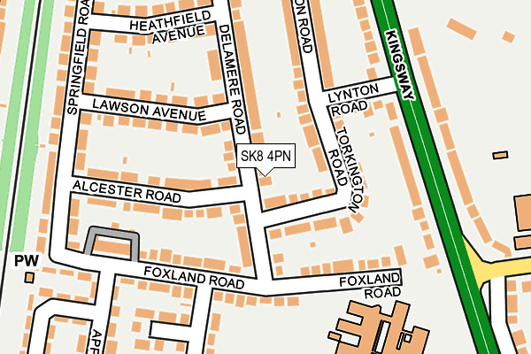 SK8 4PN map - OS OpenMap – Local (Ordnance Survey)