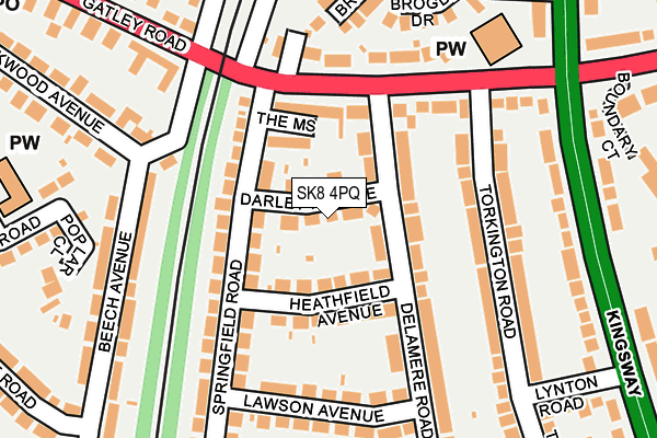 SK8 4PQ map - OS OpenMap – Local (Ordnance Survey)