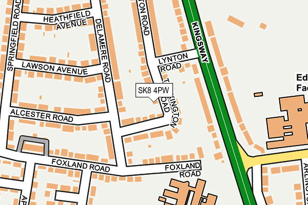 SK8 4PW map - OS OpenMap – Local (Ordnance Survey)