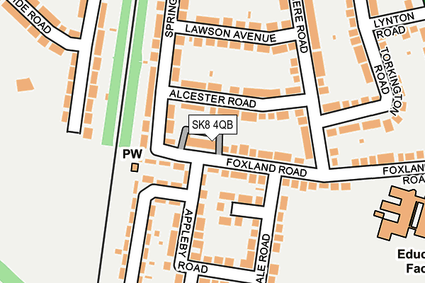 SK8 4QB map - OS OpenMap – Local (Ordnance Survey)