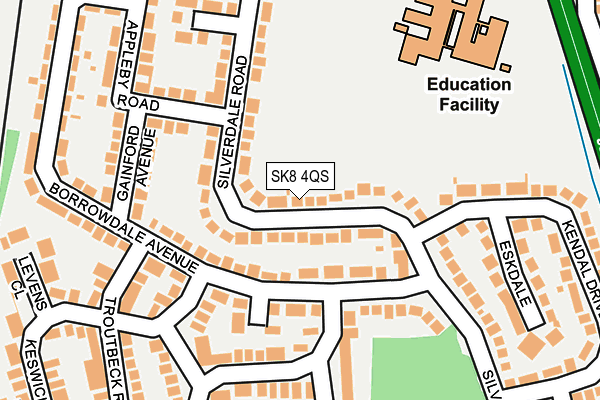 SK8 4QS map - OS OpenMap – Local (Ordnance Survey)