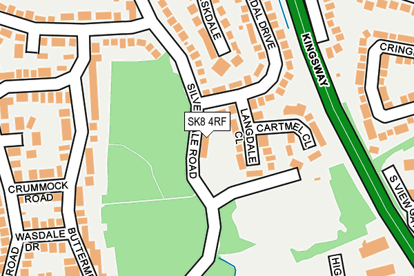 SK8 4RF map - OS OpenMap – Local (Ordnance Survey)