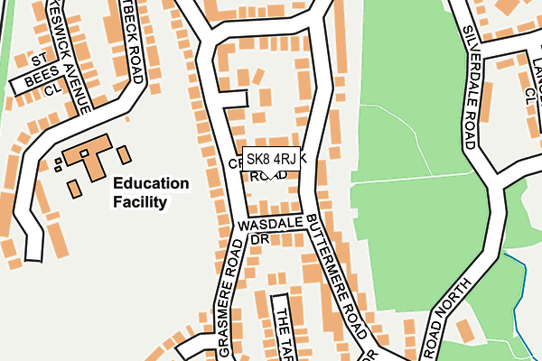 SK8 4RJ map - OS OpenMap – Local (Ordnance Survey)