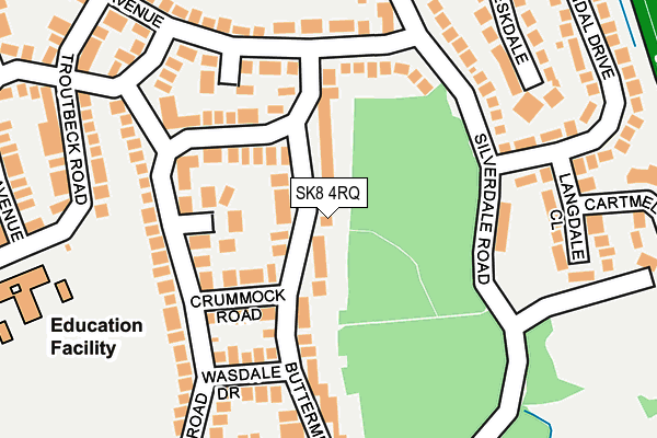 SK8 4RQ map - OS OpenMap – Local (Ordnance Survey)
