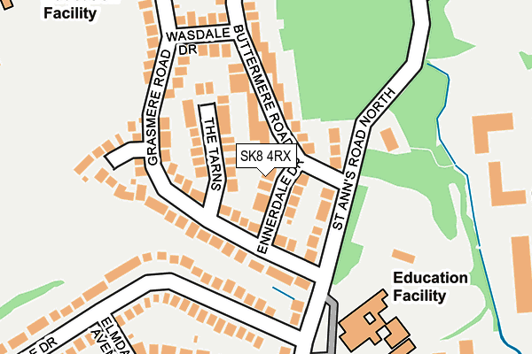 SK8 4RX map - OS OpenMap – Local (Ordnance Survey)