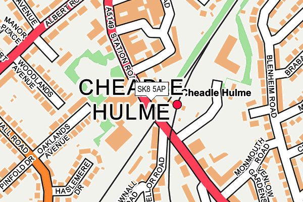SK8 5AP map - OS OpenMap – Local (Ordnance Survey)
