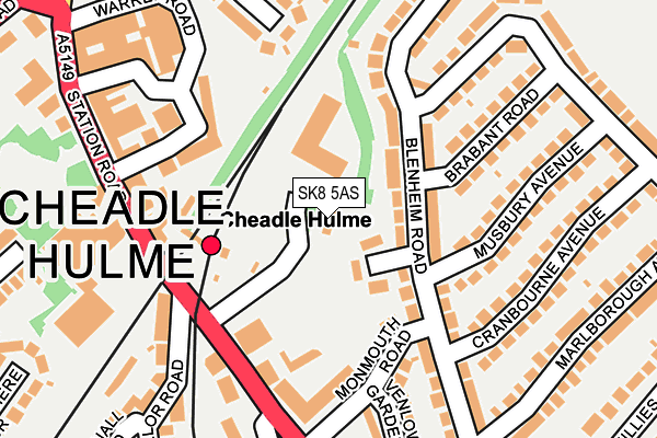 SK8 5AS map - OS OpenMap – Local (Ordnance Survey)