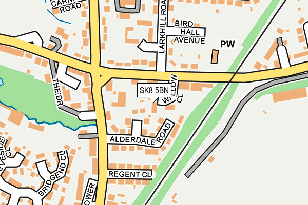 SK8 5BN map - OS OpenMap – Local (Ordnance Survey)