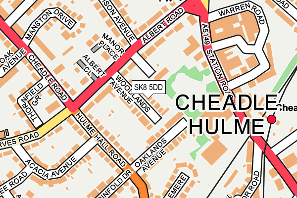 SK8 5DD map - OS OpenMap – Local (Ordnance Survey)