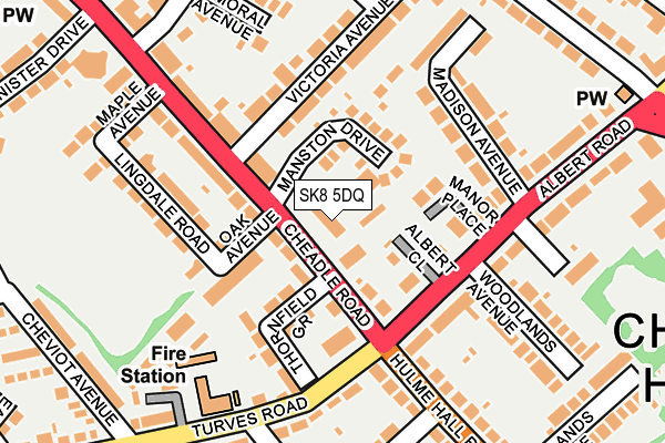 SK8 5DQ map - OS OpenMap – Local (Ordnance Survey)