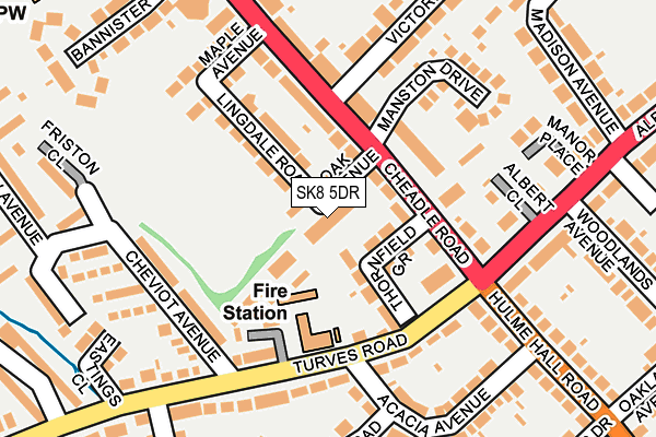 SK8 5DR map - OS OpenMap – Local (Ordnance Survey)