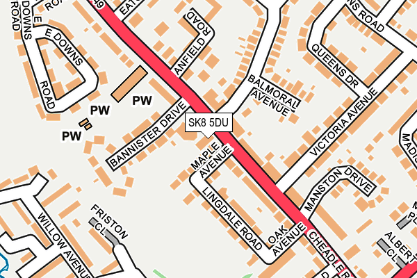 SK8 5DU map - OS OpenMap – Local (Ordnance Survey)