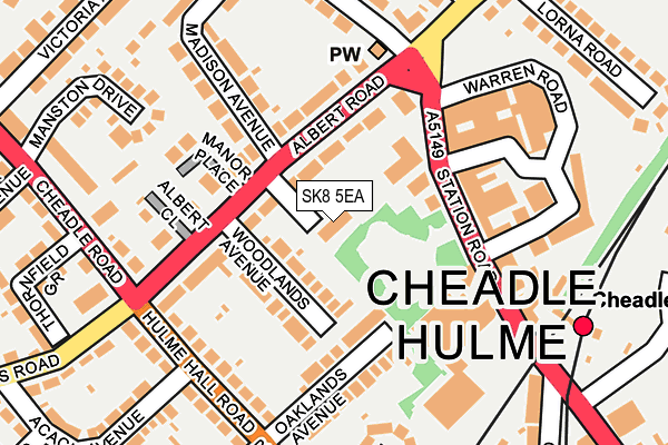 SK8 5EA map - OS OpenMap – Local (Ordnance Survey)