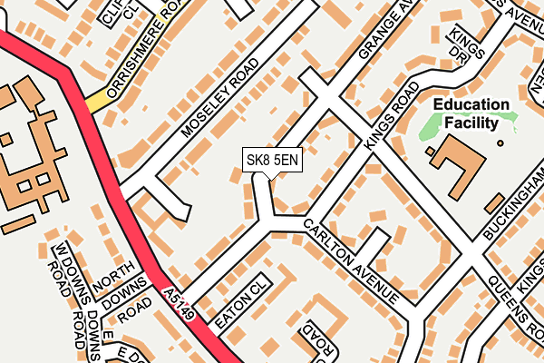 SK8 5EN map - OS OpenMap – Local (Ordnance Survey)