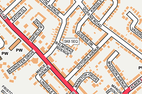 SK8 5EQ map - OS OpenMap – Local (Ordnance Survey)