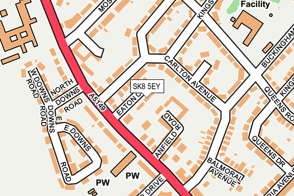 SK8 5EY map - OS OpenMap – Local (Ordnance Survey)