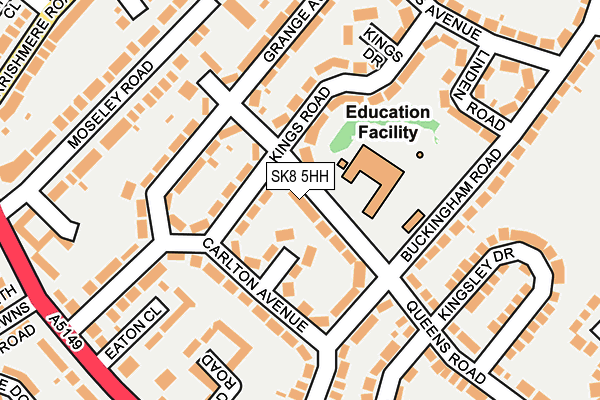 SK8 5HH map - OS OpenMap – Local (Ordnance Survey)