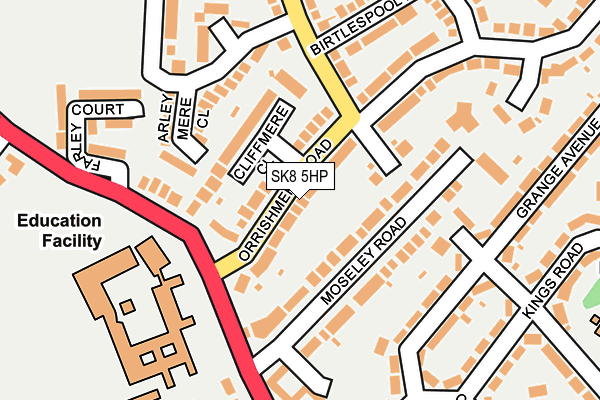 SK8 5HP map - OS OpenMap – Local (Ordnance Survey)
