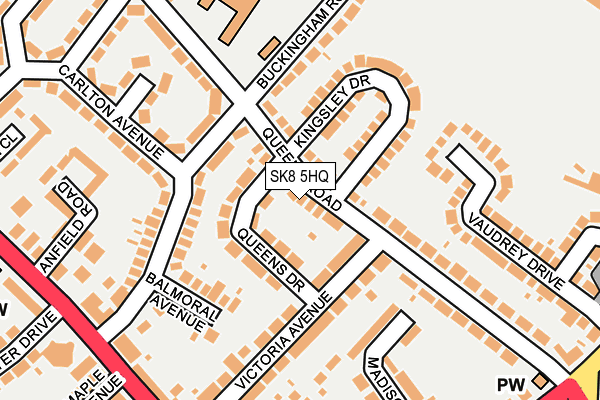 SK8 5HQ map - OS OpenMap – Local (Ordnance Survey)