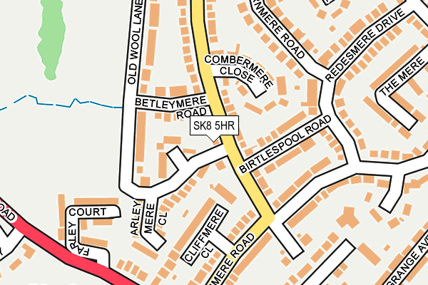 SK8 5HR map - OS OpenMap – Local (Ordnance Survey)