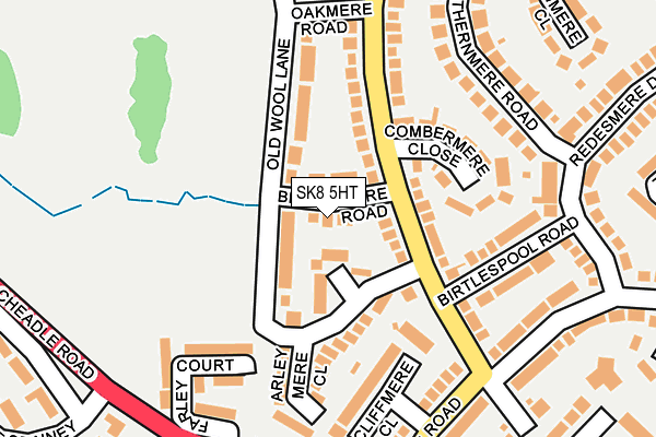 SK8 5HT map - OS OpenMap – Local (Ordnance Survey)