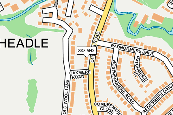 SK8 5HX map - OS OpenMap – Local (Ordnance Survey)