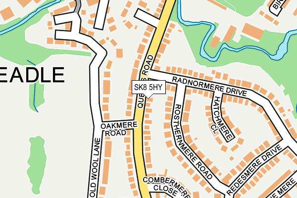 SK8 5HY map - OS OpenMap – Local (Ordnance Survey)