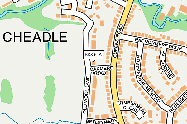 SK8 5JA map - OS OpenMap – Local (Ordnance Survey)