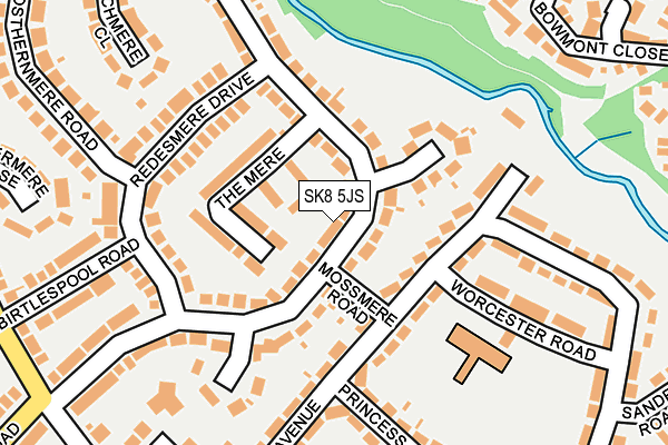 SK8 5JS map - OS OpenMap – Local (Ordnance Survey)