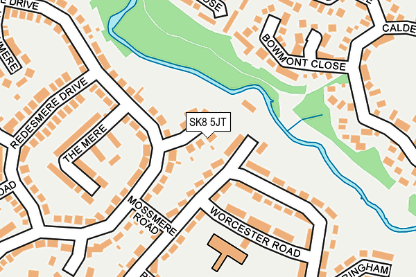SK8 5JT map - OS OpenMap – Local (Ordnance Survey)