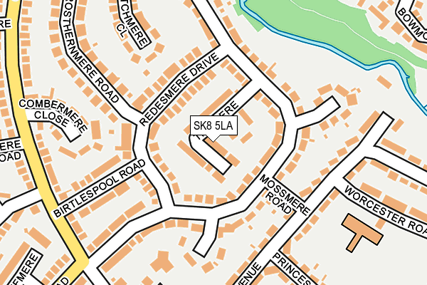 SK8 5LA map - OS OpenMap – Local (Ordnance Survey)