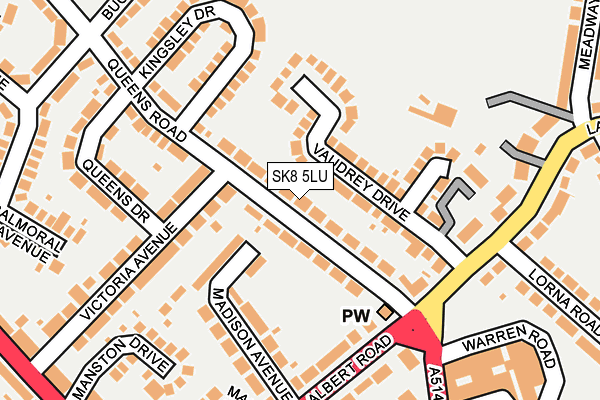 SK8 5LU map - OS OpenMap – Local (Ordnance Survey)