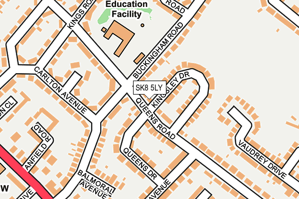 SK8 5LY map - OS OpenMap – Local (Ordnance Survey)