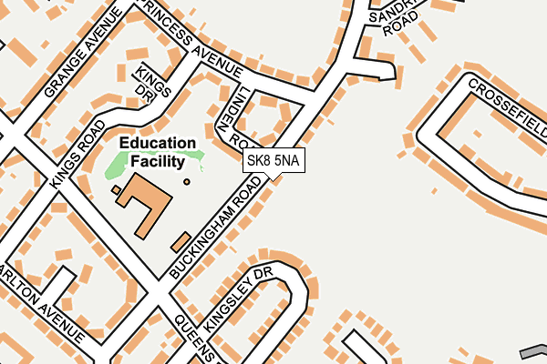 SK8 5NA map - OS OpenMap – Local (Ordnance Survey)