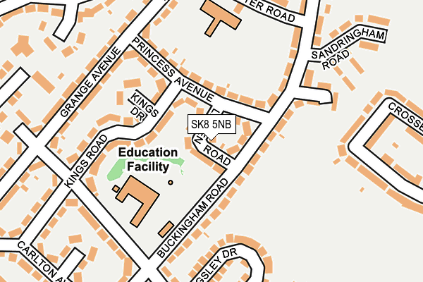 SK8 5NB map - OS OpenMap – Local (Ordnance Survey)