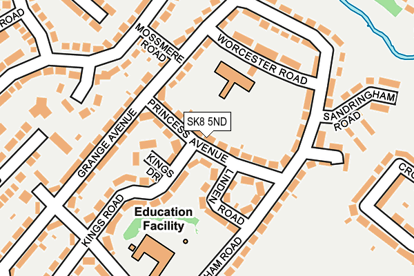 SK8 5ND map - OS OpenMap – Local (Ordnance Survey)