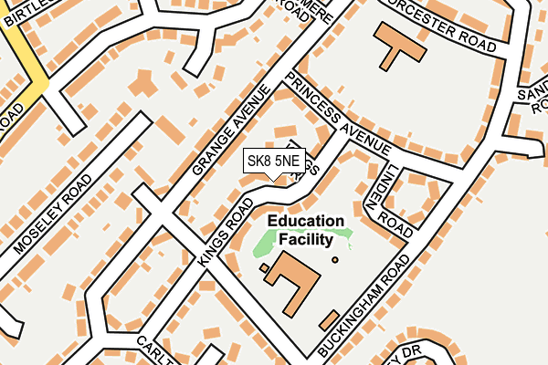 SK8 5NE map - OS OpenMap – Local (Ordnance Survey)