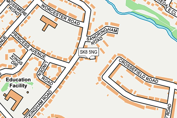 SK8 5NG map - OS OpenMap – Local (Ordnance Survey)