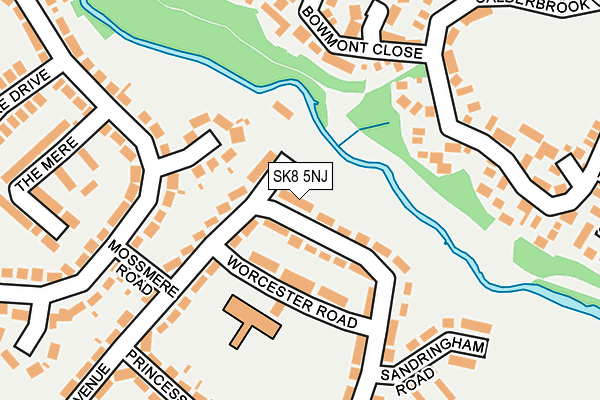 SK8 5NJ map - OS OpenMap – Local (Ordnance Survey)