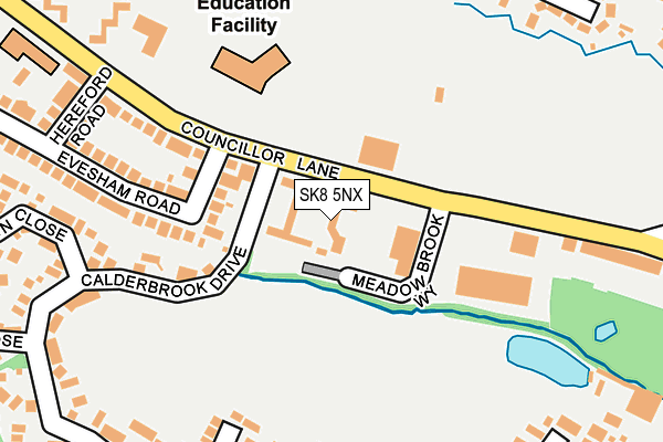 SK8 5NX map - OS OpenMap – Local (Ordnance Survey)