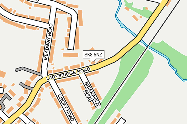 SK8 5NZ map - OS OpenMap – Local (Ordnance Survey)